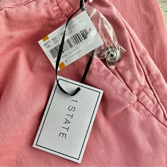 1. STATE Pink Paperbag NEW Pink Jean Pants 29 - Picture 6 of 10